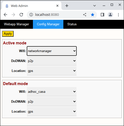 Config Wifi Network Manager